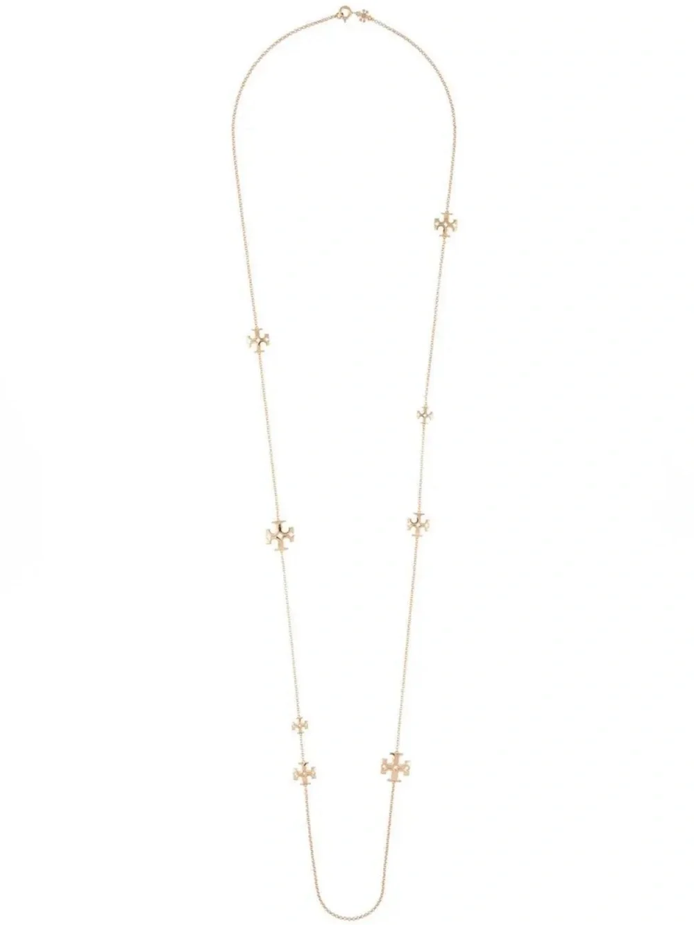 TORY BURCH *NWOT* Kira Long Station Necklace in Tory Gold